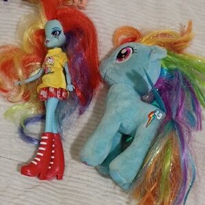My Little Pony Rainbow Dash Doll and Plush Duo